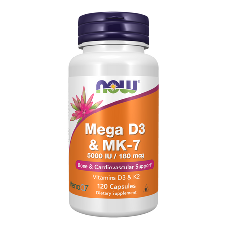 Mega D-3 & MK-7 120vcap - Now Foods