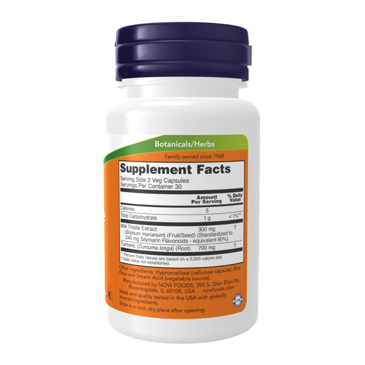 Milk Thistle 60cap 150mg - Now Foods