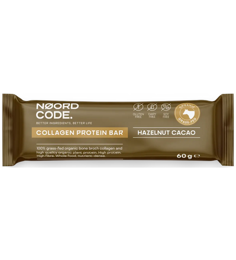 Organic Collagen Protein Bar Halzenut Cacau – Noordcode