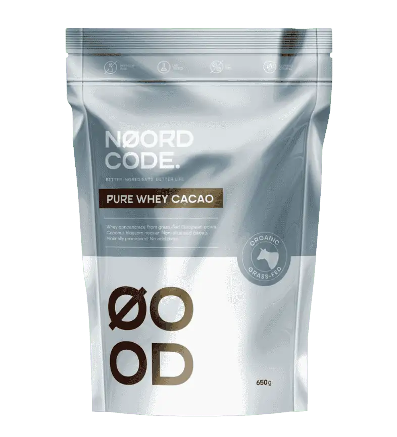Organic Pure Whey Cacau 650g – Noordcode