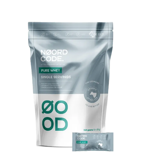 Organic Pure Whey Single Servings 12x30g – Noordcode