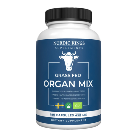 Organ Mix Bio Grass Fed 180cap - Nordic Kings