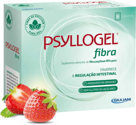 Psyllogel Fibra Saquetas Morango 20saq - Psyllogel