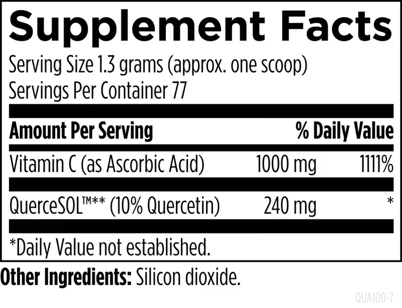 Quercetin Ascorbate 100g - Designs for Health