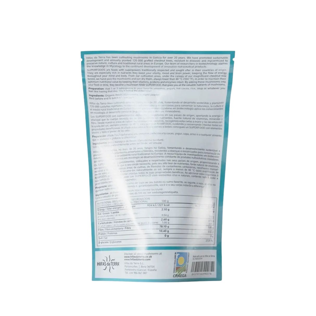 Reishi Antiox 100g – Hifas da Terra