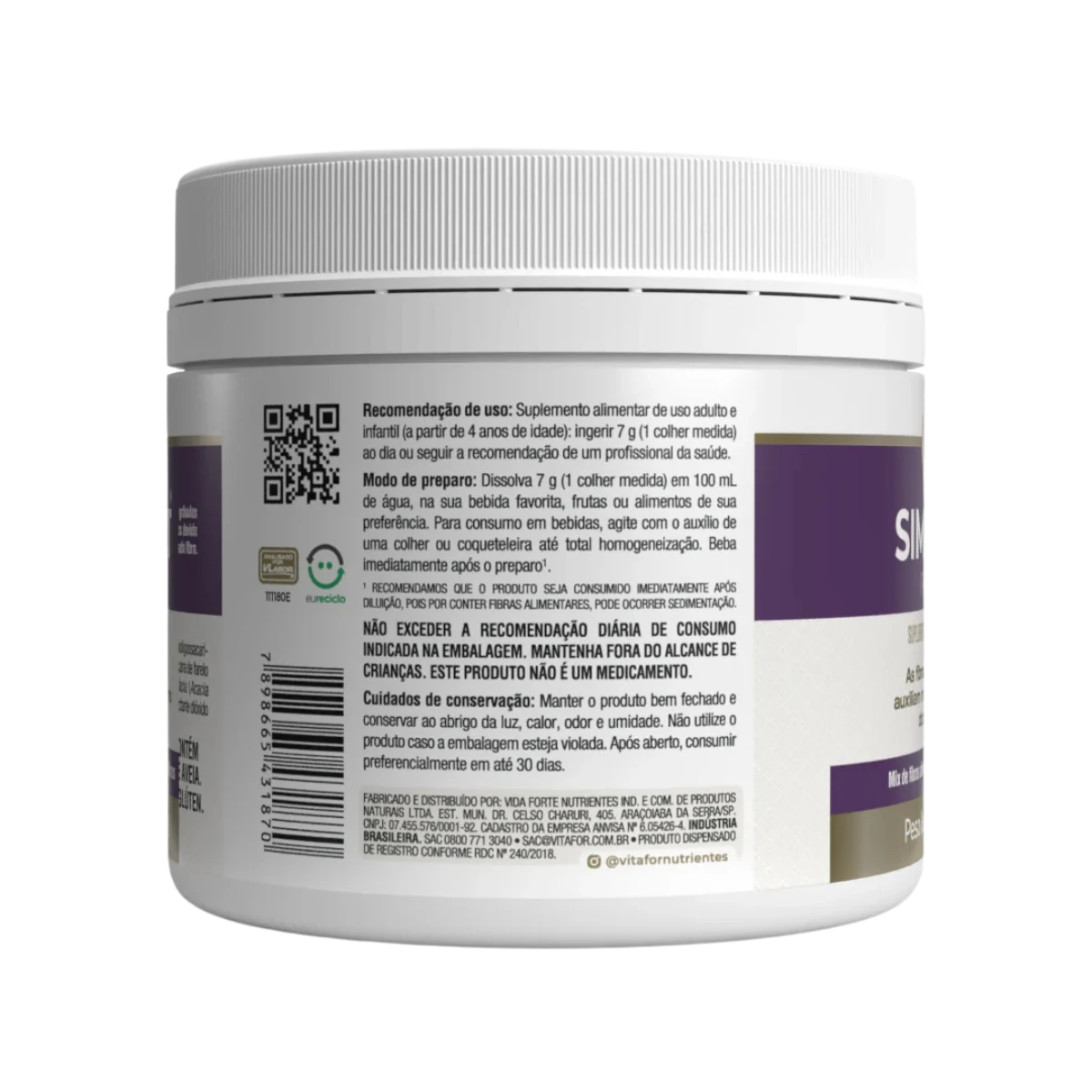 Simfort-Fibras-210g-Vitafor-3