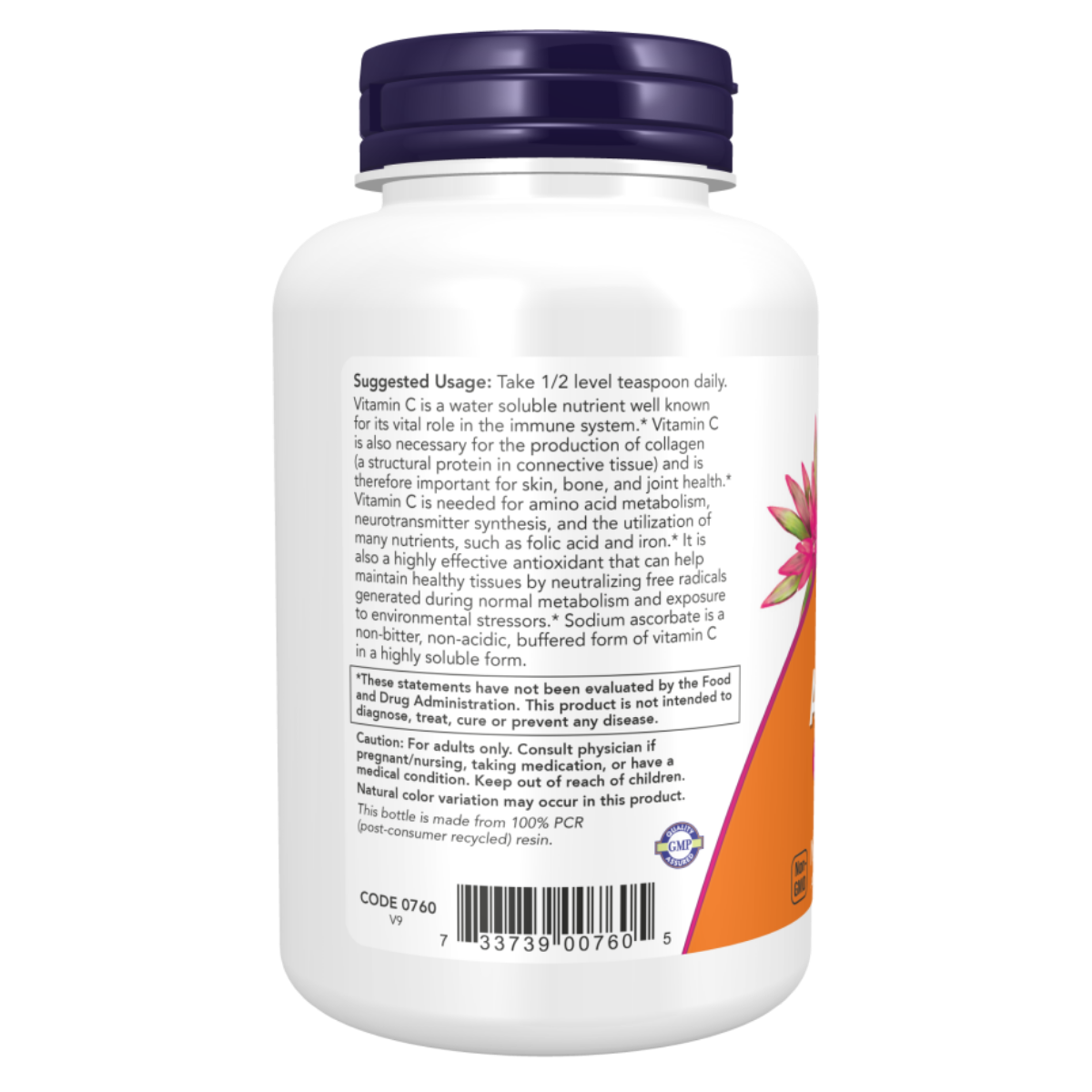 Sodium Ascorbate Powder 227g – Now Foods