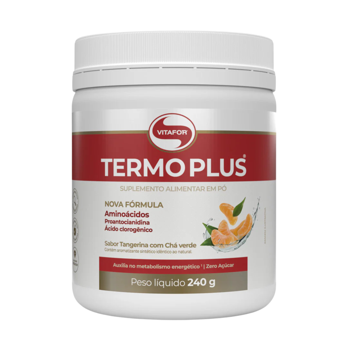 Termo Plus Tangerina com Chá Verde 240g - Vitafor