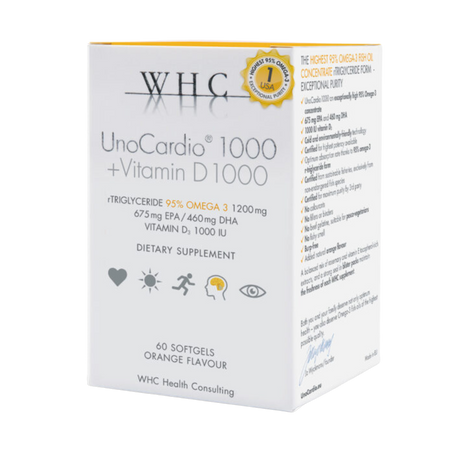 UnoCardio 1000 +Vitamin D 1000 60cap - WHC