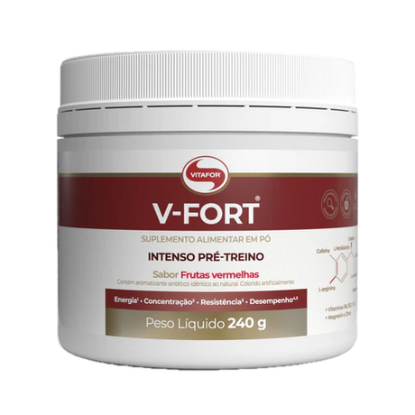 V-Fort Ultra (Pré-Treino) 240g Frutos Vermelhos - Vitafor