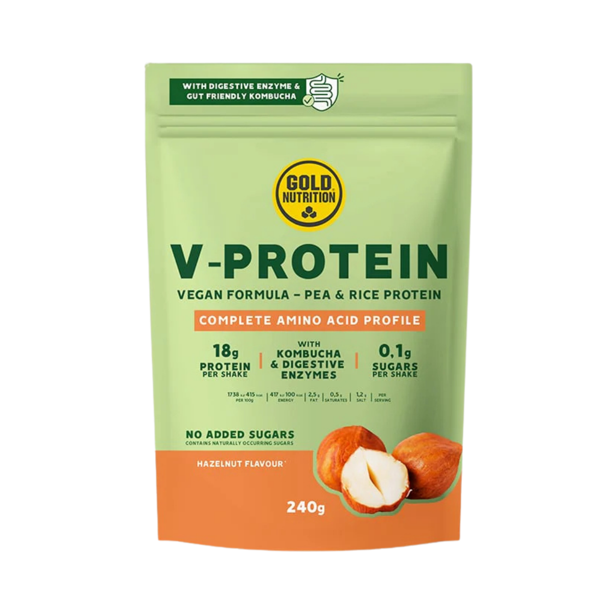 V-Protein 240g Avelã - Gold Nutrition