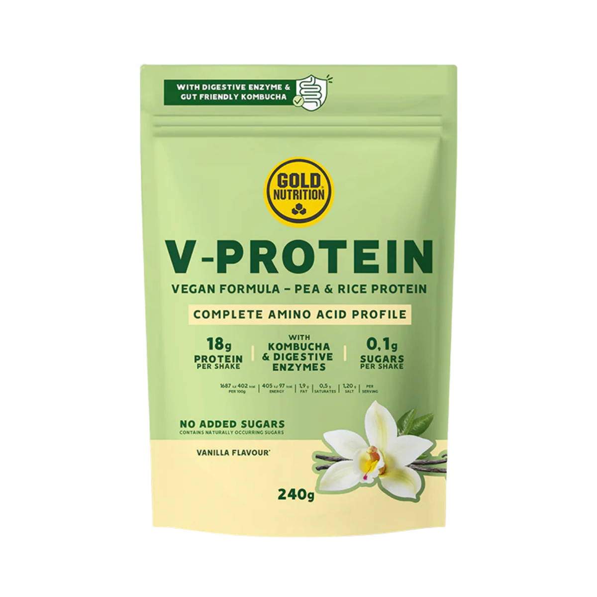 V-Protein 240g Baunilha - Gold Nutrition