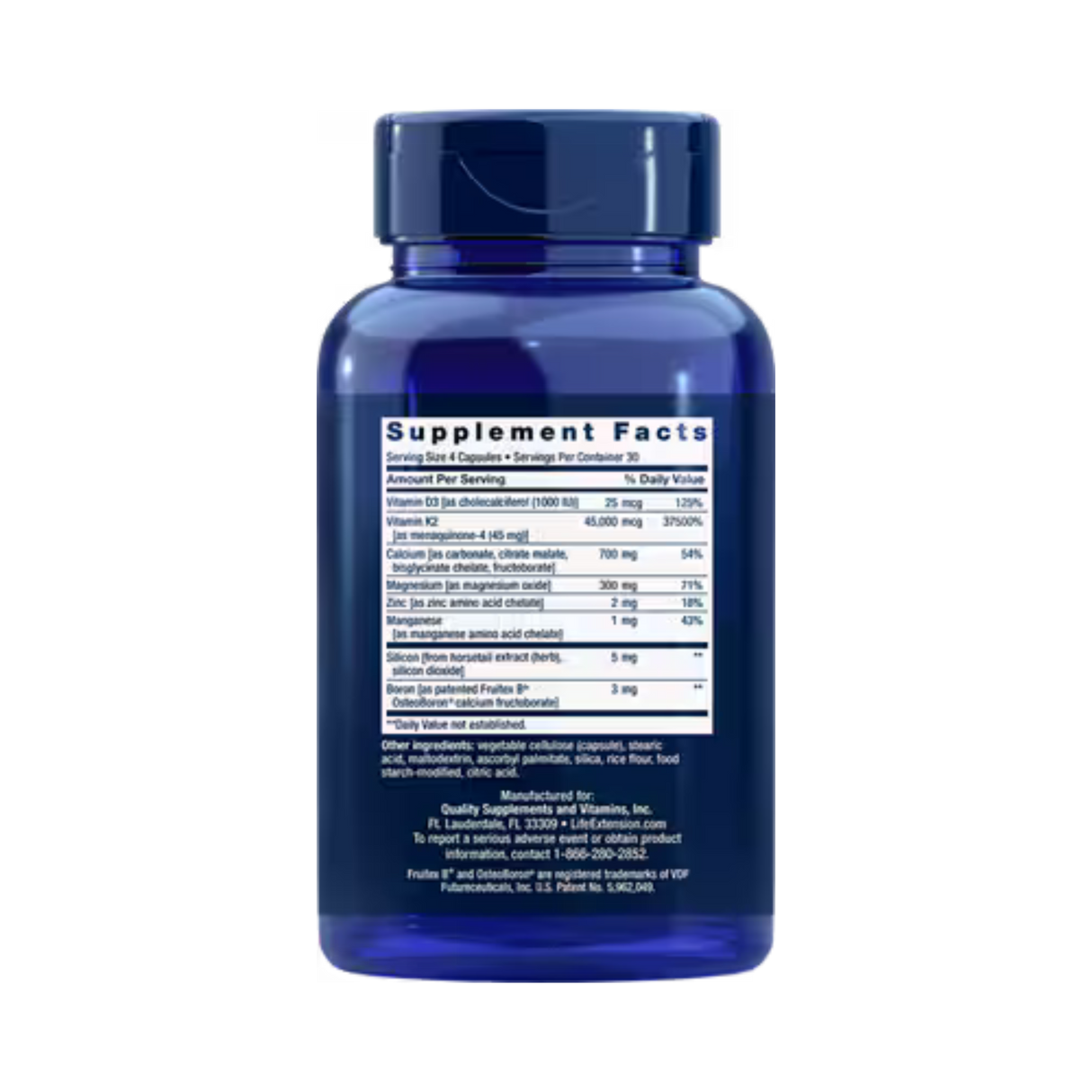 Bone Restore Elite with Super Potent K2 120cap - Life Extension