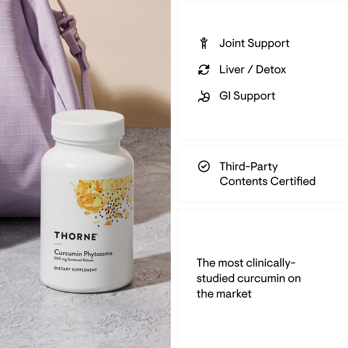 Curcumin Phytosome 500mg 120cap - Thorne