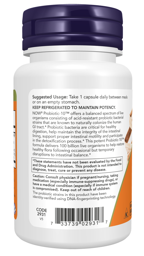 Probiotic-10 100 Billion 30vcap - Now Foods