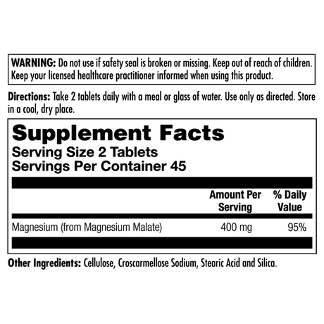 Magnesium Malate 90tab - Kal