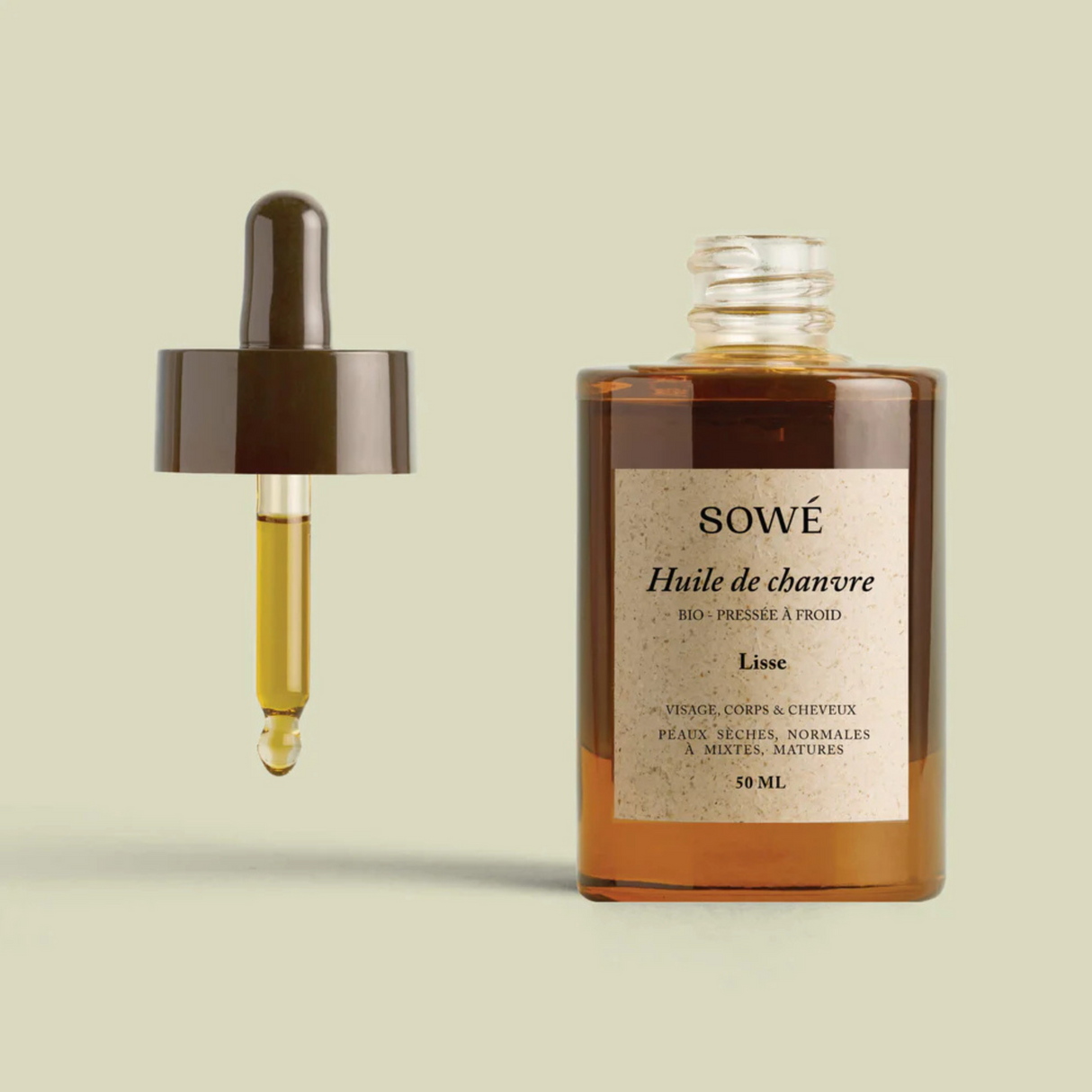 Óleo de Cânhamo Bio 50ml – Sowelab