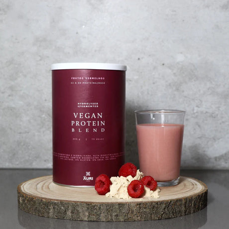 Proteína Vegetal Fermentada e Hidrolisada Frutos Vermelhos 450g - Auri