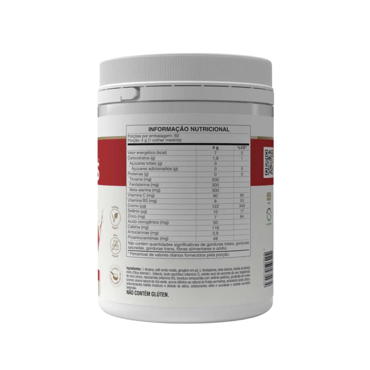 Termo Plus Frutos Vermelhos com Gengibre e Chá Verde 240g  - Vitafor