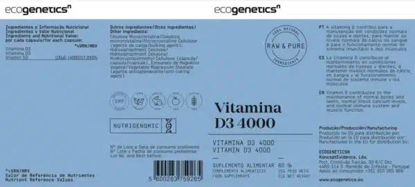 Vitamina D3 Ecogenetics 2