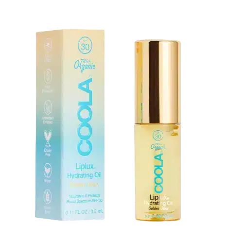 Golden Liplux Organic Hydrating Lip Oil Sunscreen SPF 30 – Coola