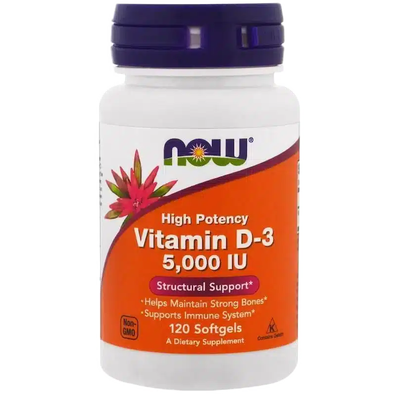 Vitamina D-3 5000IU 120cap – Now Foods