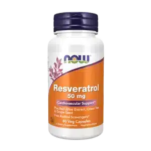 Resveratrol 50mg 60 capsulas Now nutribio 2